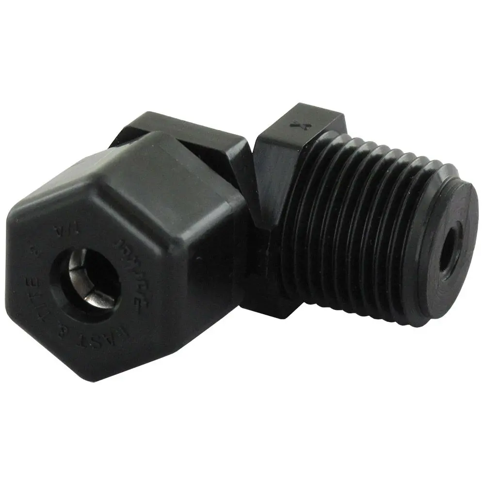 Parker P4me6 Fast & Tite Male Connector 1/4 Compression X 3/8 Mnpt 1