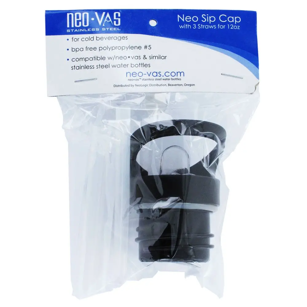 Neo-Vas Nvnsc12 Neo Sip Cap W/3 Straws For 12 Oz. Bottle 1