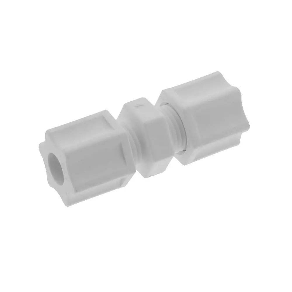 Jaco 15-5-P-O Polypropylene Union Connector 5/16 Od Tube X 5/16 Od Tube 1