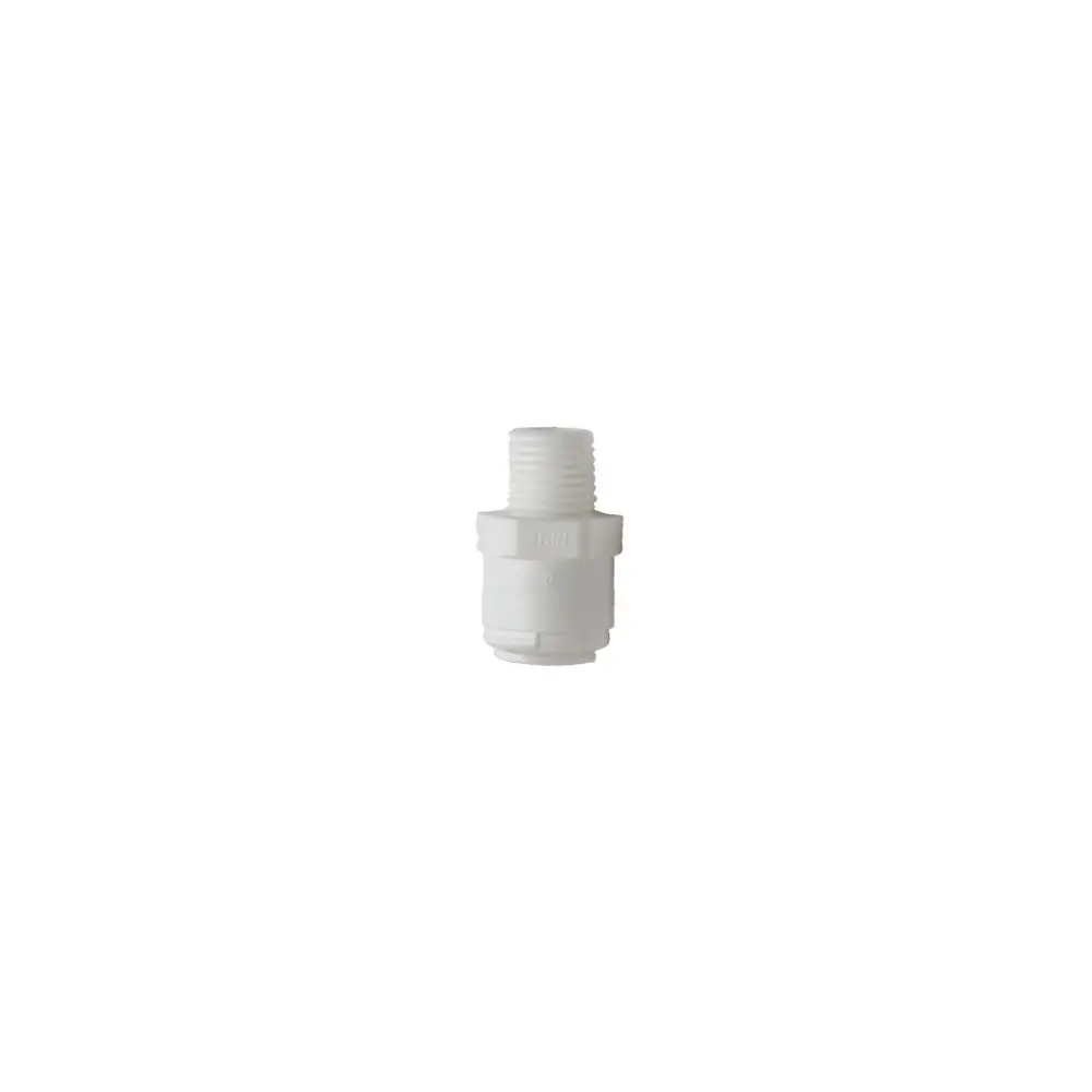 Dmfit Male Connector - Tube Od 3/8" Thread 1/4" Nptf Acetal White 1