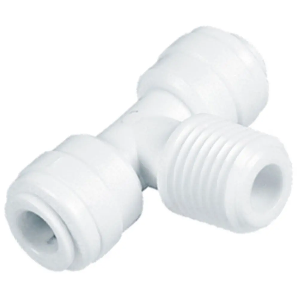 Dmfit Male Tee Union - 1/4" Push-In X 1/4" Nptf 1