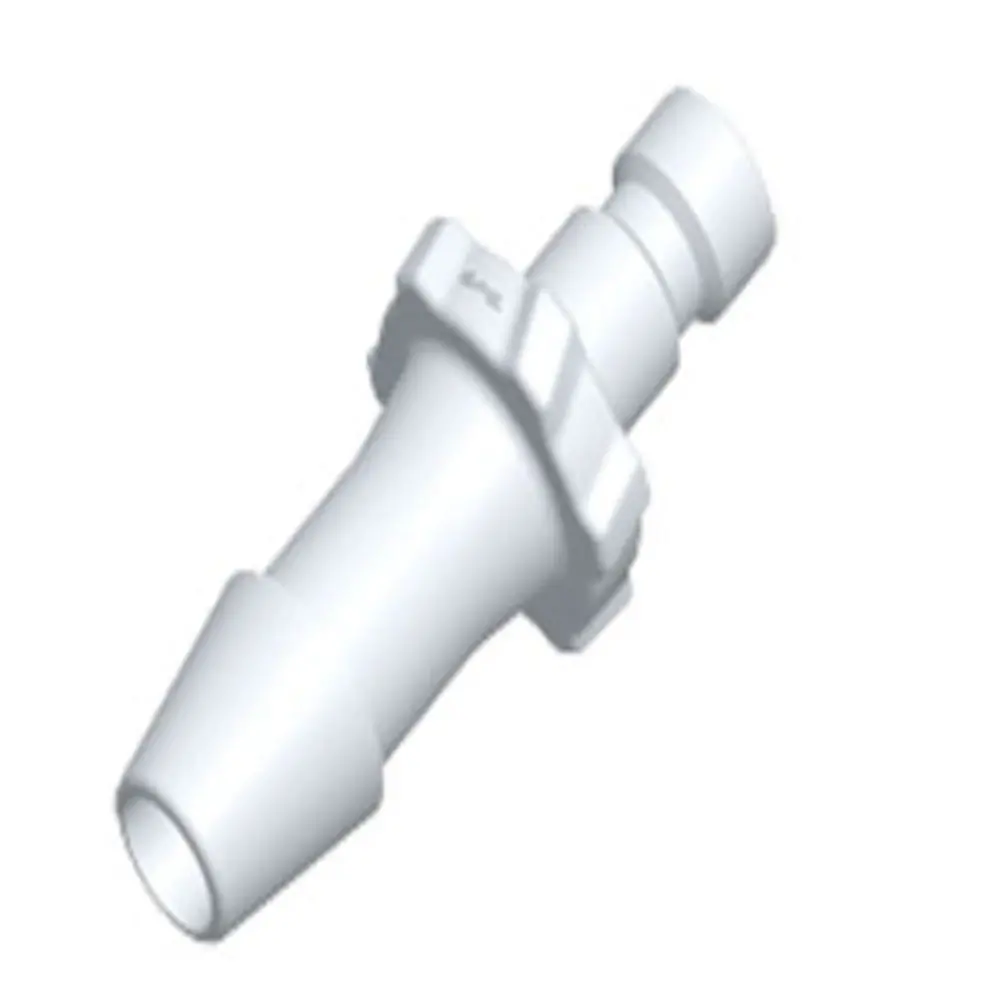 Fitquik Bc630 White Nylon Male Bayonet Type Blood Pressure Connector 3/16 Id Barb 1