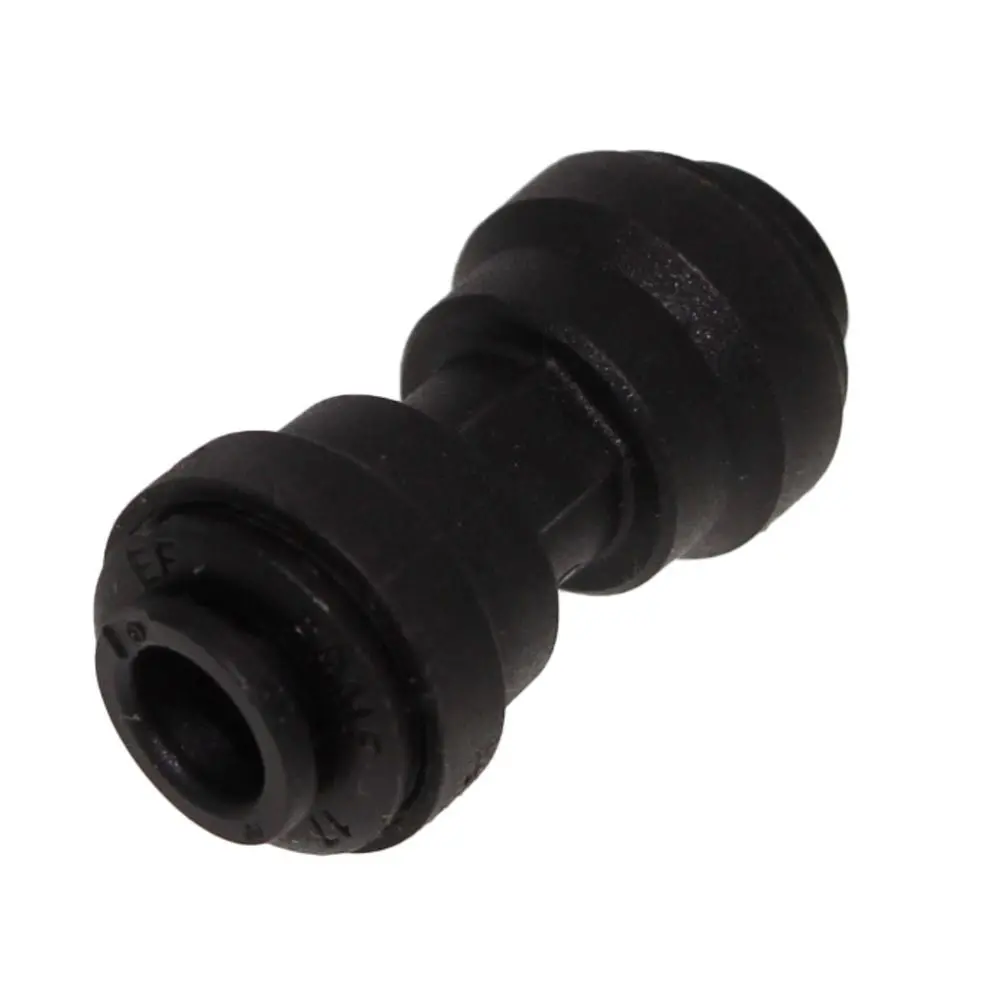 John Guest Union Connector Black Polypropylene  - 5/16 1