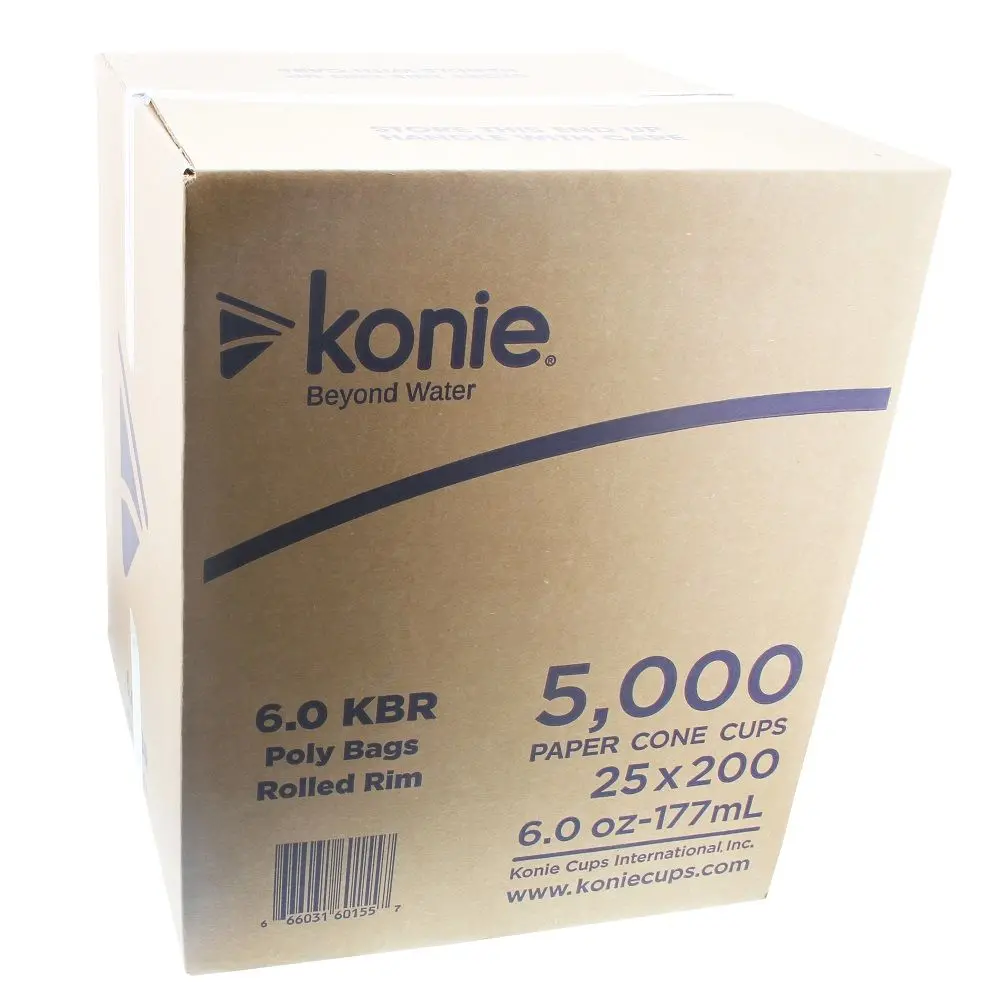 Konie Cone Cups 6Oz Rolled Rim 2