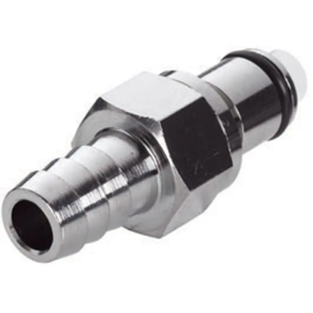 Lcd22004v Valved In-Line Hose Barb Coupling Insert 1/4 Id Barb Fkm (Viton) O-Ring 1