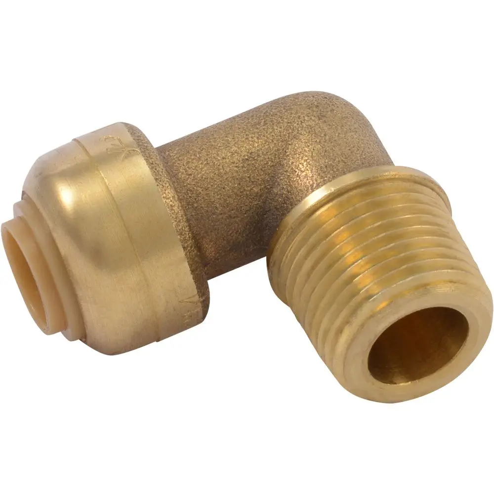 Sharkbite® U276lf Lead-Free Brass Push-To-Connect Dishwasher Elbow - 1/4" X 3/8" Mpt 1