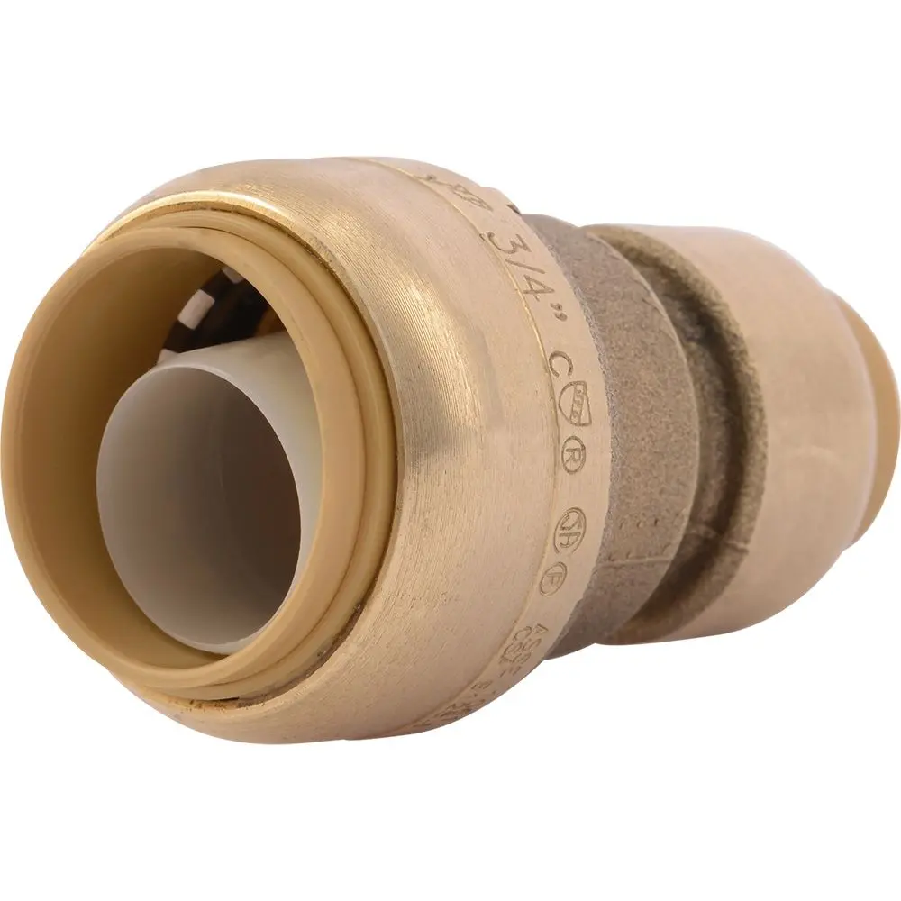 Sharkbite® U058lf Lead-Free Brass Push-To-Connect Reducer Coupling - 3/4" X 1/2" 1