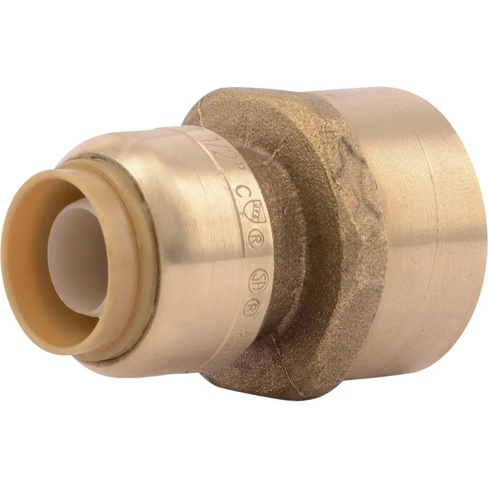 Sharkbite® U068lf Lead-Free Brass Push-To-Connect Female Adapter - 1/2" X 3/4" Fpt 1