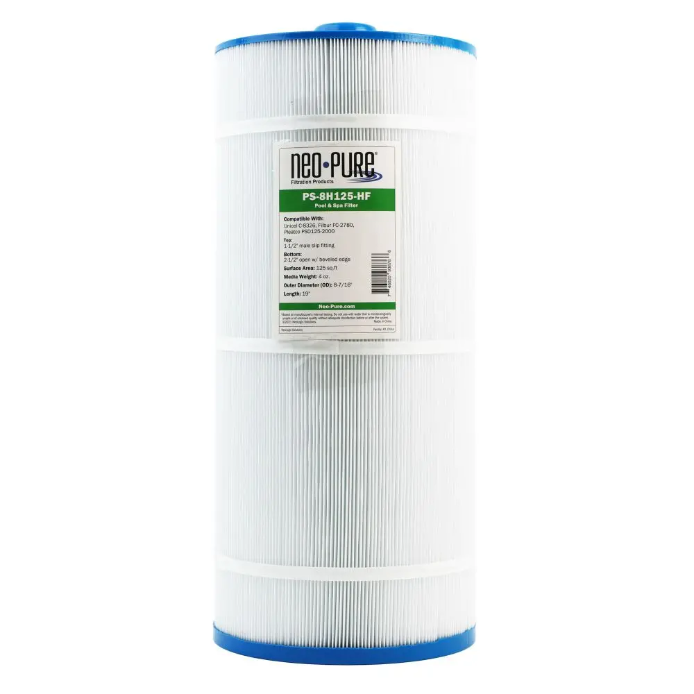 Neo-Pure Ps-8H125-Hf Pool And Spa Filter 8-7/16" X 19" 1