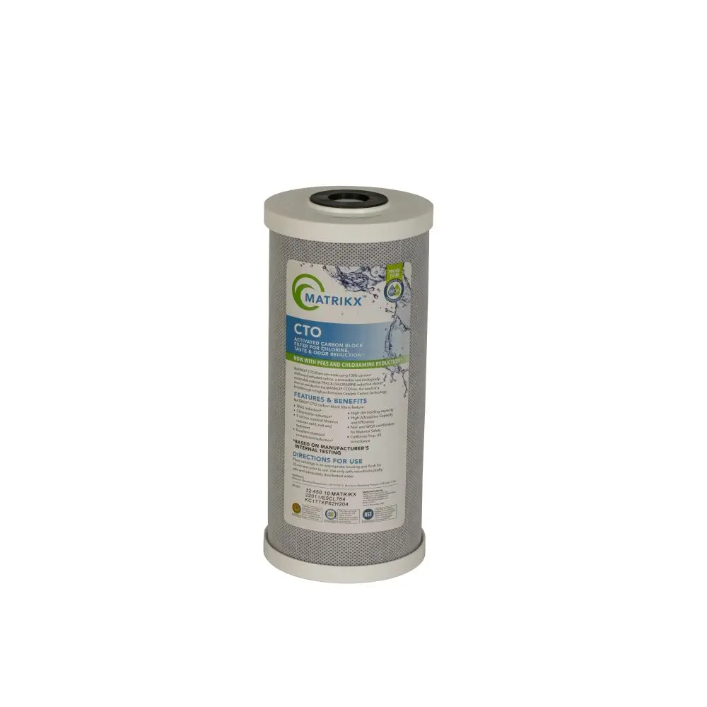 Filtrex Matrikx Cto 10" - 32-450-10-Green - Bb Green Carbon Block Filter 5 Mic 1