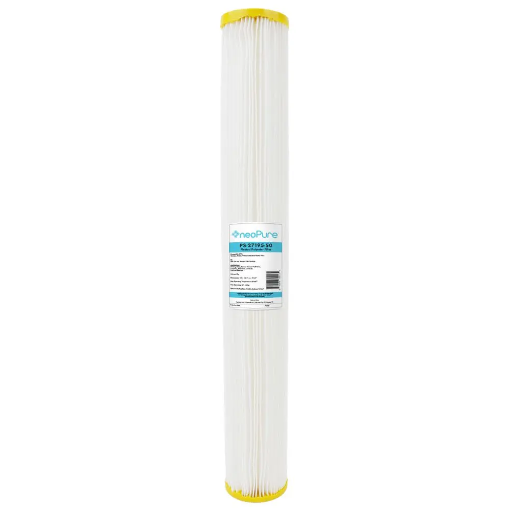 Neo-Pure Ps-27195-50 19-1/2" High Efficiency Pleated Filter 50 Micron 1