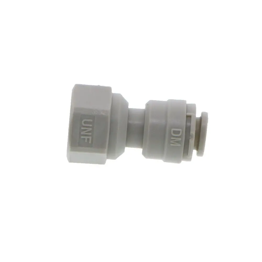Dmfit Female Flare Adapter - 1/4 Push-In X 7/16-20Unf- Cone Type 3