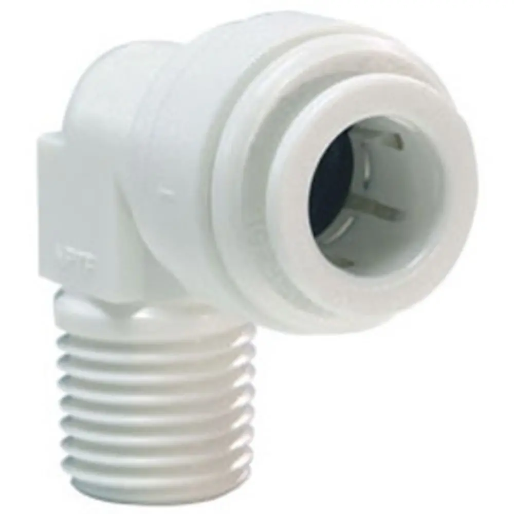 John Guest Fixed Elbow Nptf - 1/4 Qc X 1/4 Mpt 1