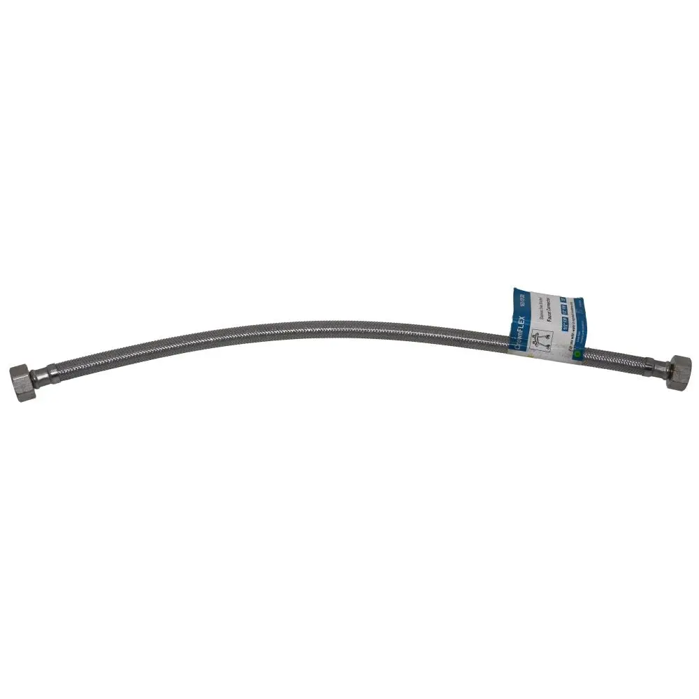 Braided Stainless Steel Water Supply 1/2 Fip X 1/2 Fip X 20" 1