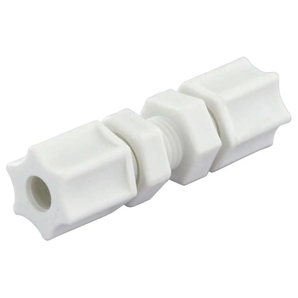 Jaco 20-6-P-Pg Polypropylene Bulkhead Union 3/8 Od Tube X 3/8 Od Tube 1