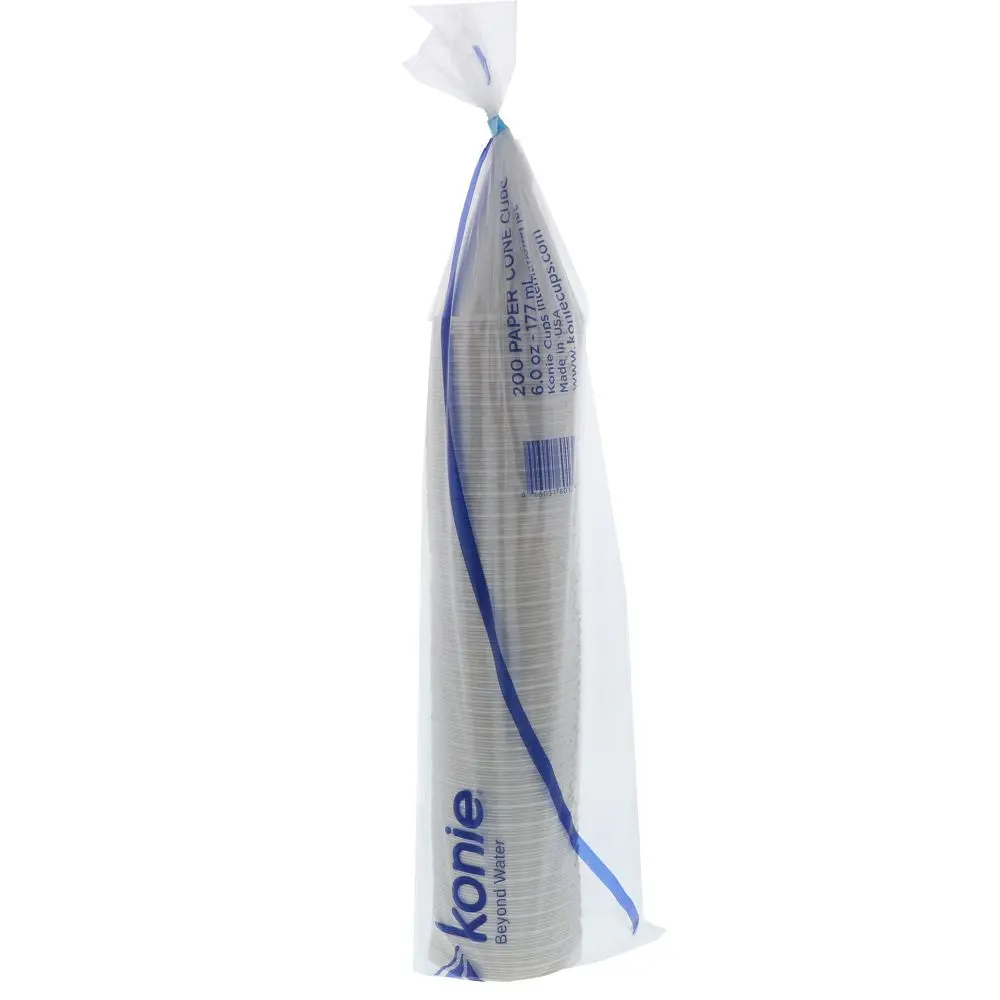 Konie Cone Cups 6Oz Rolled Rim 1