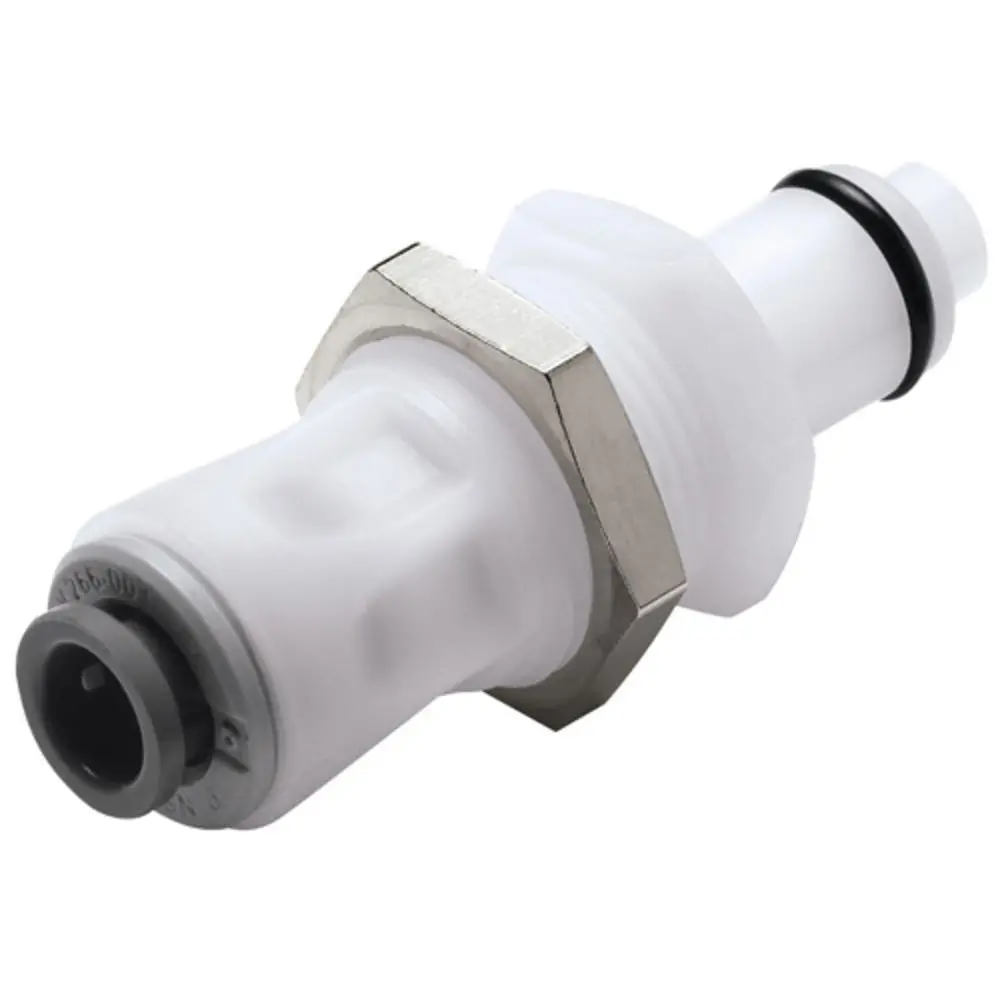 Plcd41004 Valved Panel Mount Quick Connect Coupling Insert 1/4 Jg 1
