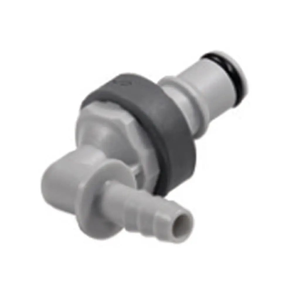 Ns4d23004 Valved In-Line Elbow Hose Barb Coupling Insert 1/4 Id Barb 1