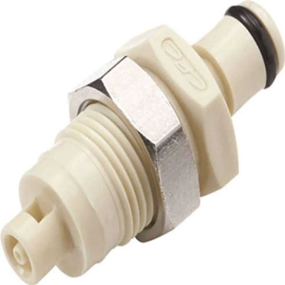 Pmc420112 Non-Valved Panel Mount Hose Barb Coupling Insert 1/16 Id Barb 1