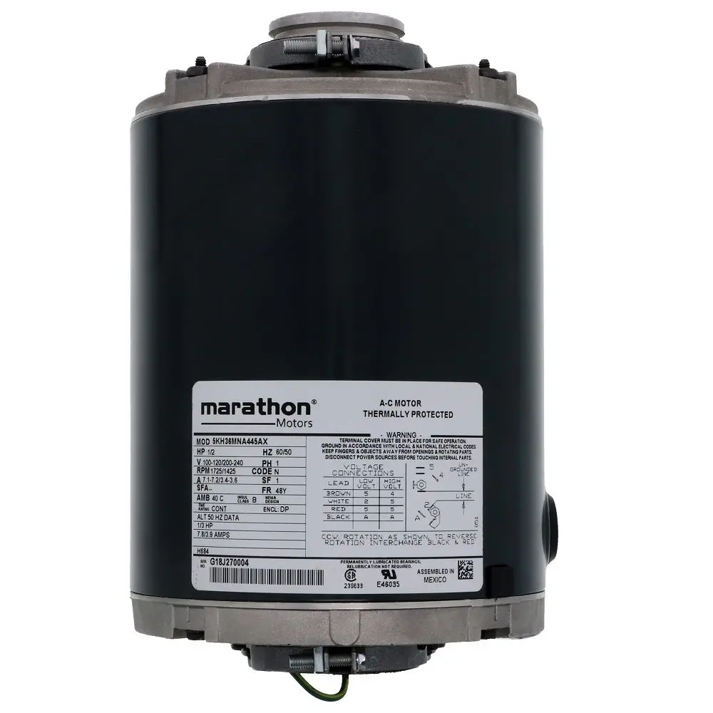 Marathon 871 Nema 48Yz Frame Ro/Carbonator Motor 1/2 Hp 100-120V/230V Ac 1