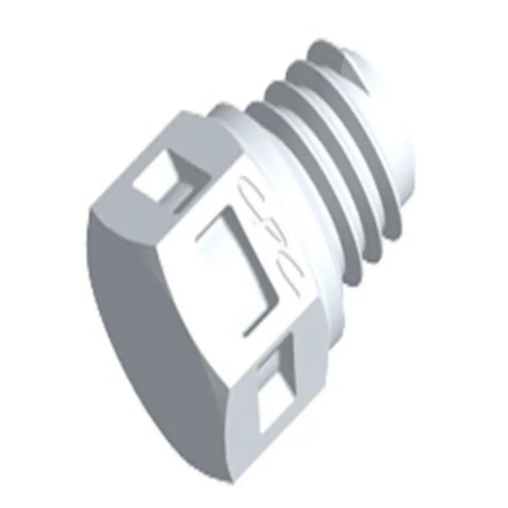 Mp70 Plug Fitting Natural Pvdf Tapered 10-32 1