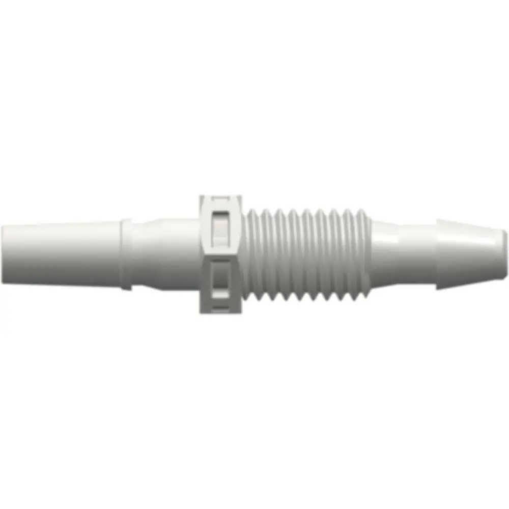 Linktech Male Luer Panel Mount To 200 Series Barb, 1/4-28 Unf Thread, 1/8" (3.2 Mm) Id Tubing 1