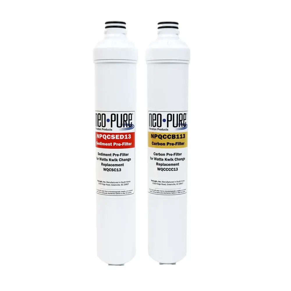 Neopure 13" Replacement Pre Filter Kit For Watts Kwik Change 1