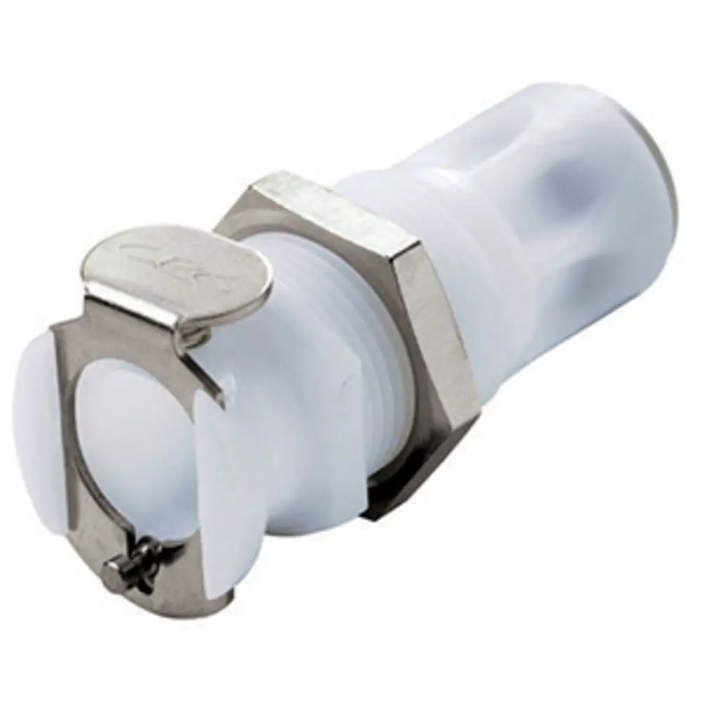 Plcd11004 Nsf Valved Panel Mount Quick Connect Coupling Body 1/4 Jg 1