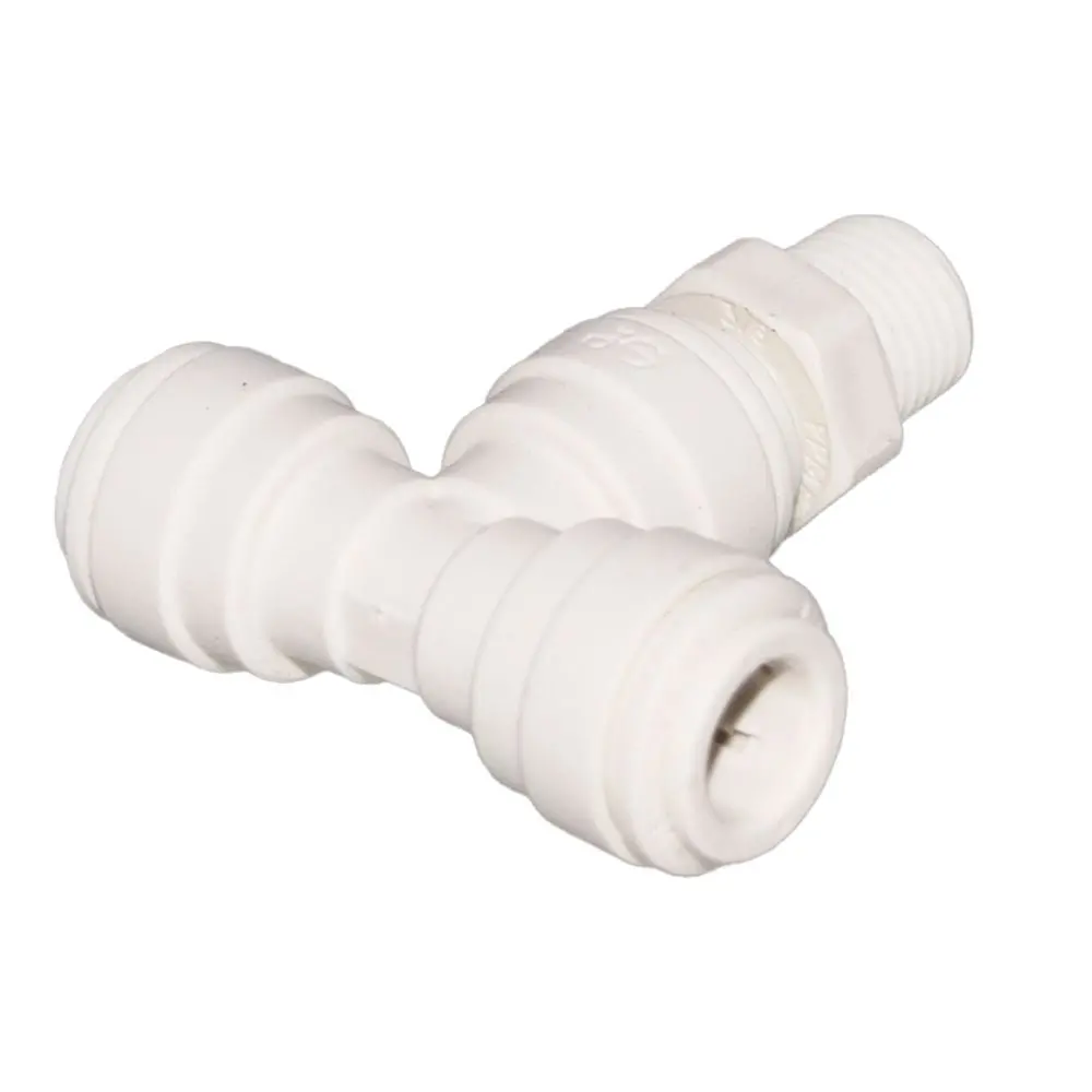 John Guest Swivel Branch Tee Polypro - 3/8 X 3/8 Nptf 3