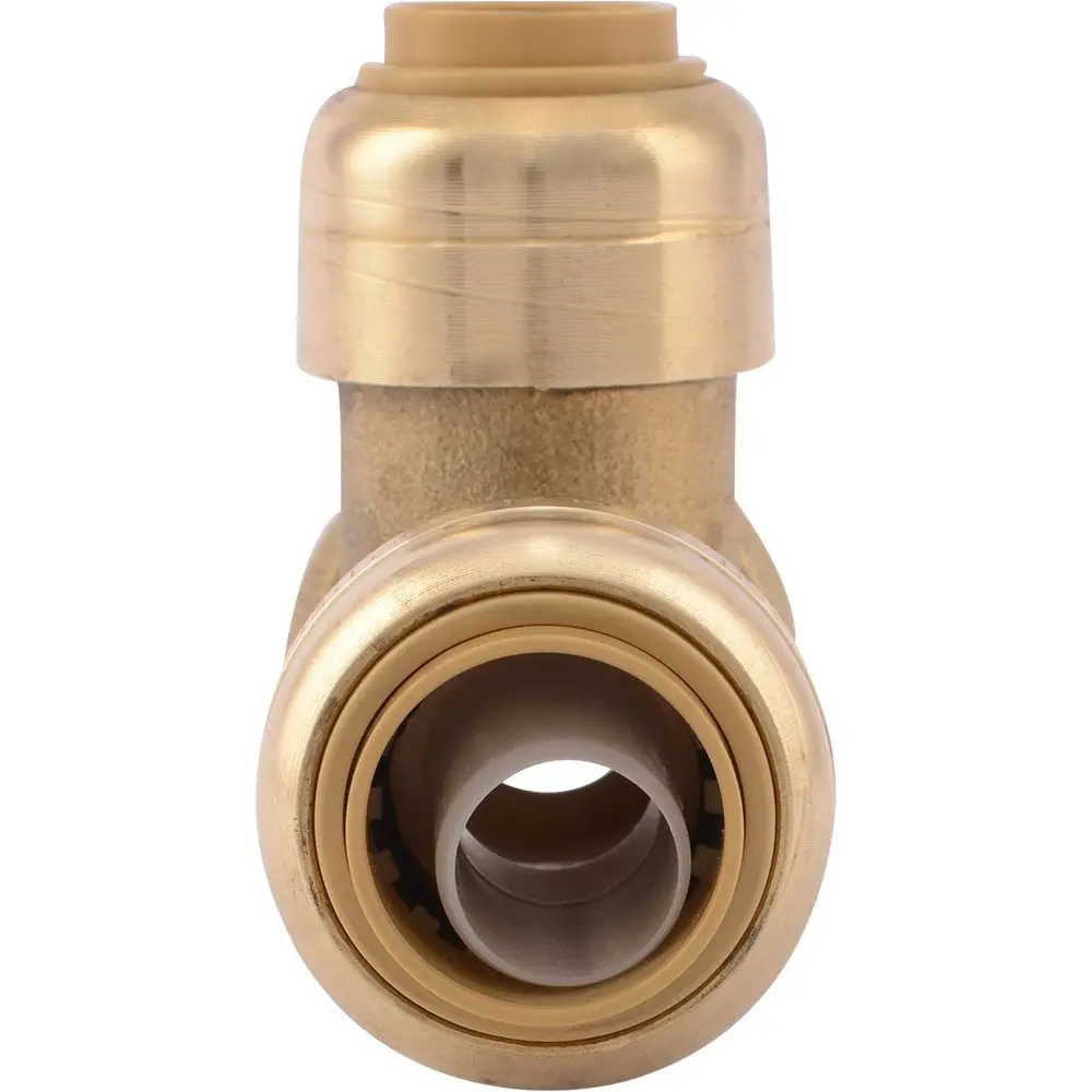 Sharkbite® U363lf Lead-Free Brass Push-To-Connect Reducing Tee - 1/2" X 1/2" X 3/8" 2
