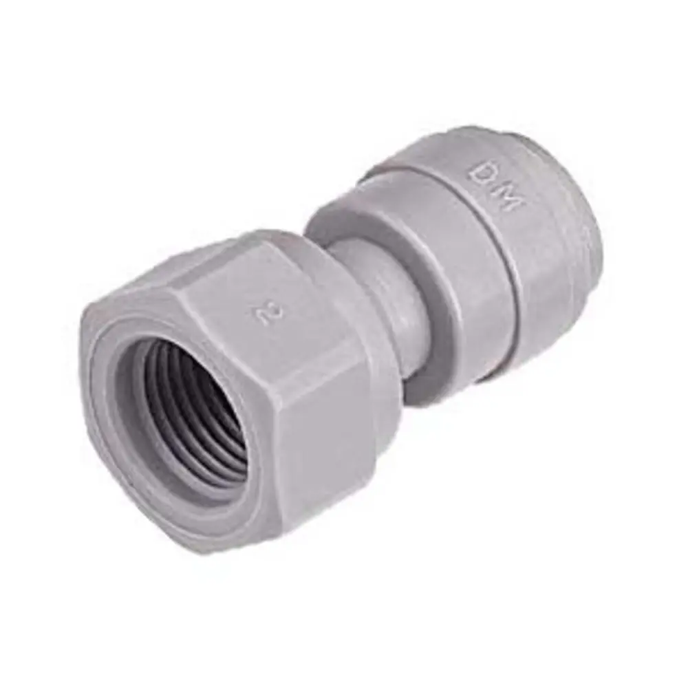 Dmfit Female Flare Adapter - 3/8 Push-In X 7/16-20Unf- V Type 1