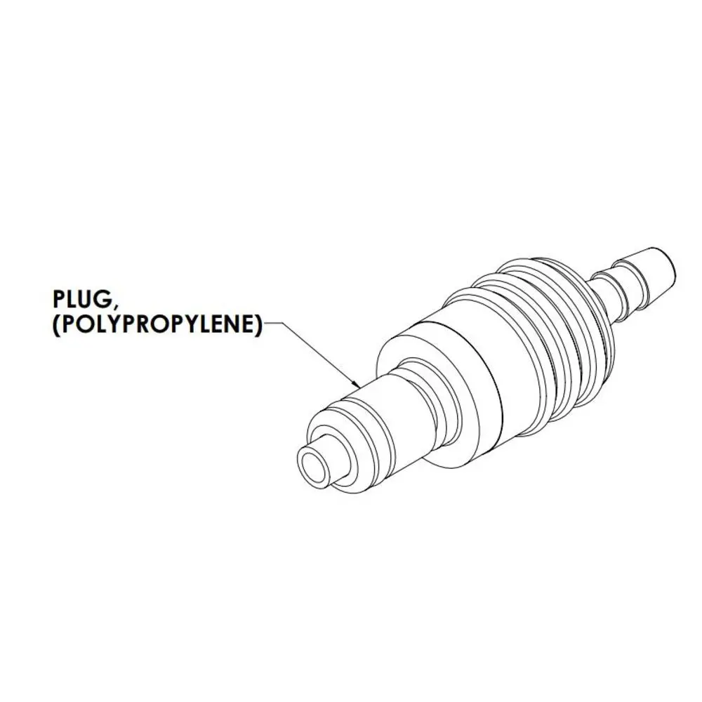Linktech 20Ppv Inline Plug, Valved, 1/8" Hb 2
