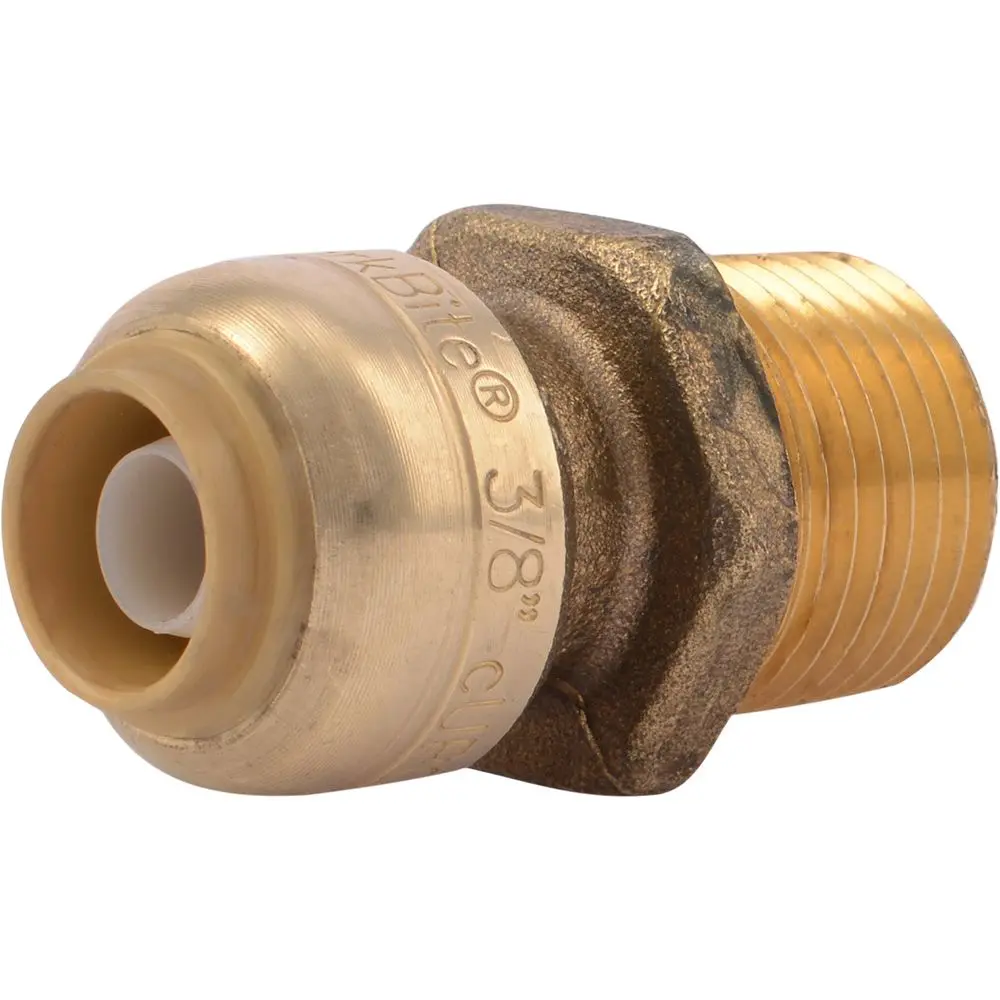Sharkbite® U118lf Lead-Free Brass Push-To-Connect Male Adapter - 3/8" X 1/2" Mpt 1