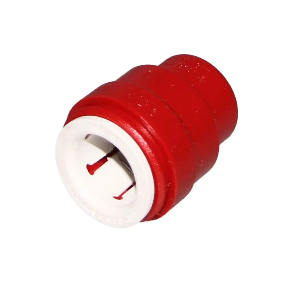 John Guest Color Coded End Cap Red - 1/2 Cts Test Cap 1