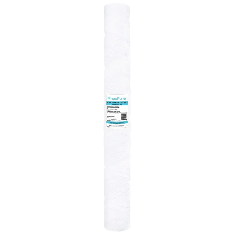 Neo-Pure 2.5 X 40" String Wound Pp Filter 5Mic Fda 222 Spring 1