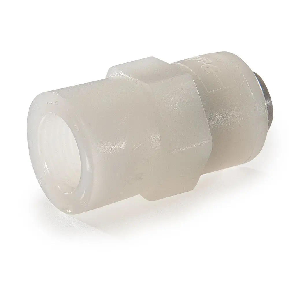 Kynar Pvdf Faucet Adapter - 3/8 X 7/16-24 Uns 1