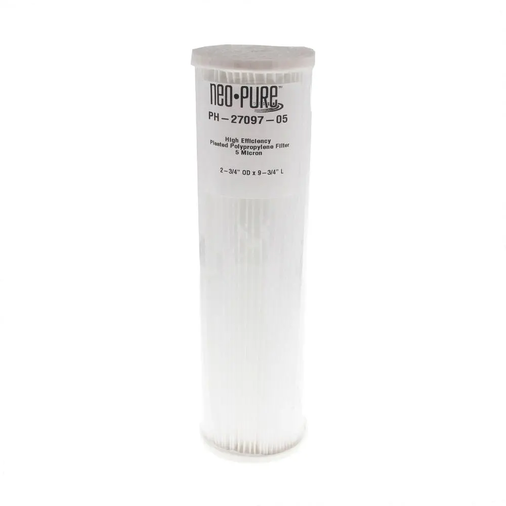 Neo-Pure Ph-27097-05 9-3/4" High Efficiency Pleated Filter 5 Micron 1