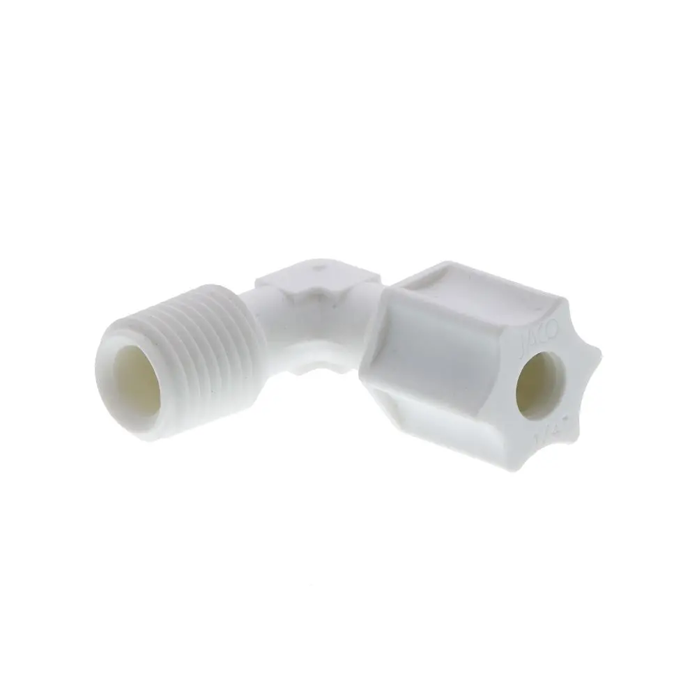 Jaco 40-4-4-P-Pg Polypropylene Male Elbow 1/4 Od Tube X 1/4 Mpt 1