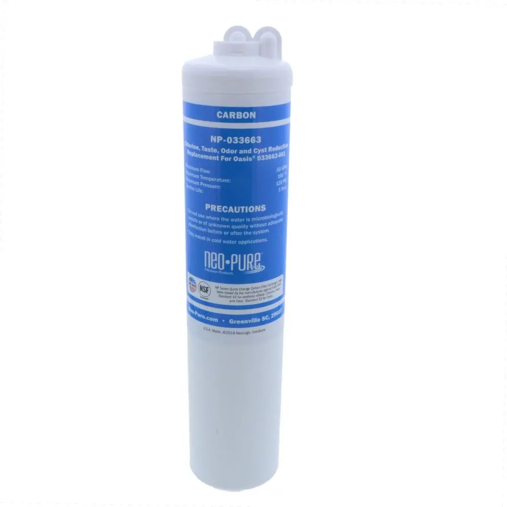 Oasis® Replacement 033663-001 Quick Change Carbon Postfilter Blue By Neo-Pure 1