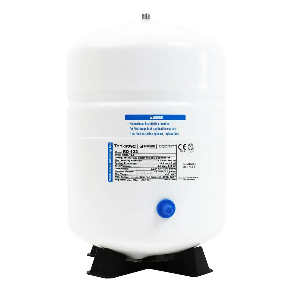 Pae Ro-122 Reverse Osmosis Storage Tank Powder Coated Steel 3.2 Gal 1