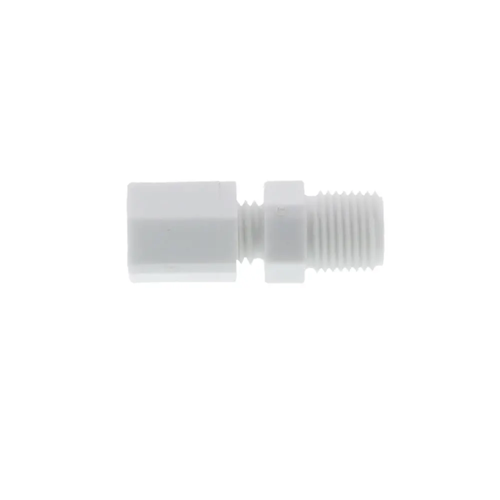 Jaco 10-2-2-P-O Polypropylene Male Connector 1/8 Od Tube X 1/8 Mpt 2