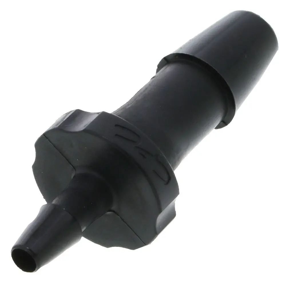 Fitquik Nylon Tube To Tube Straight Reducer Fitting Black - 1/4" Id Barb X 1/8" Id 2