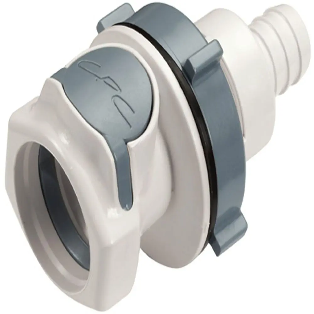 86600 Nsf Non-Valved Panel Mount Hose Barb Coupling Body 1/2 Id Barb 1