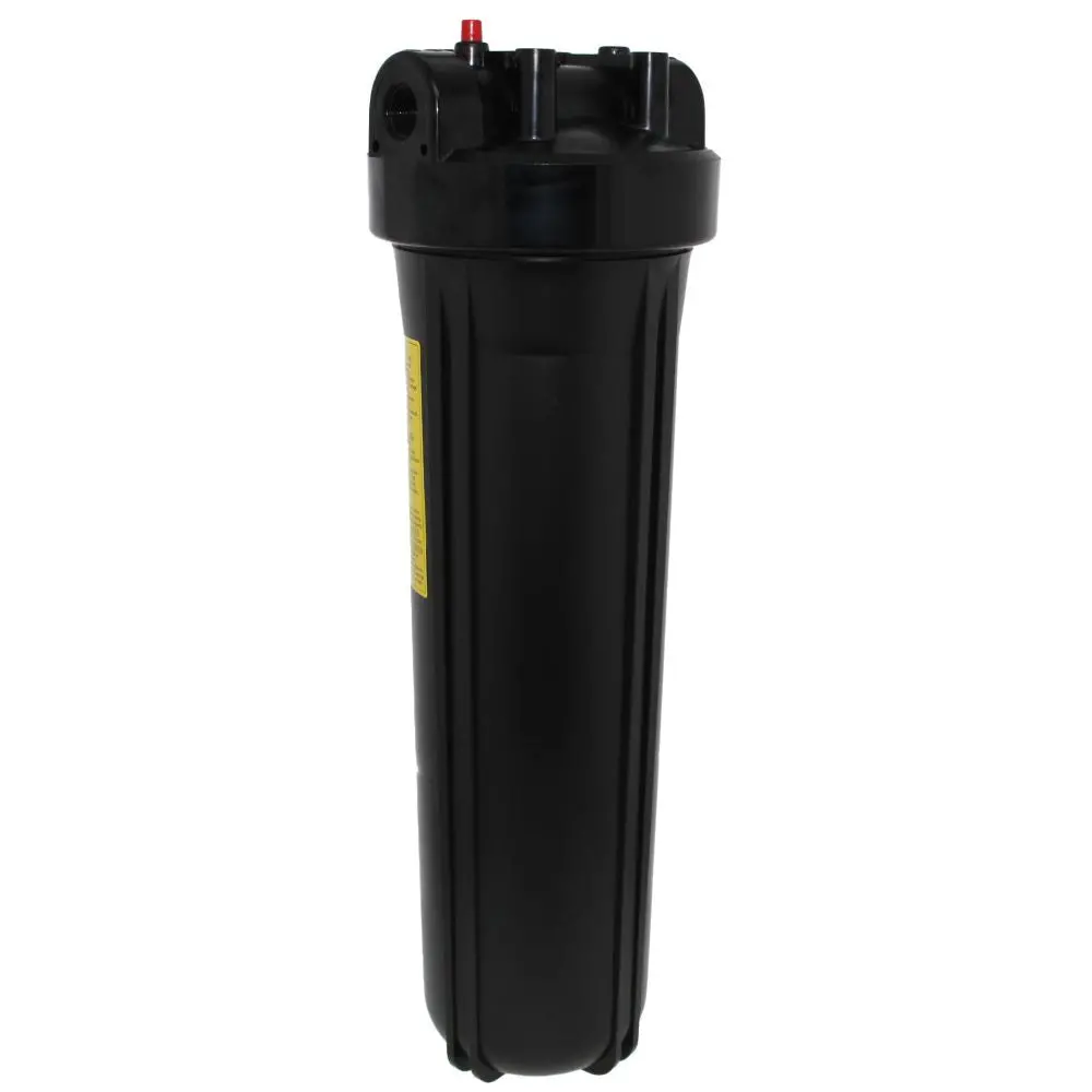 20" Neo-Pure Big Flow Filter Housing Black Cap/Black Sump With Pressure Relief 3/4" 1