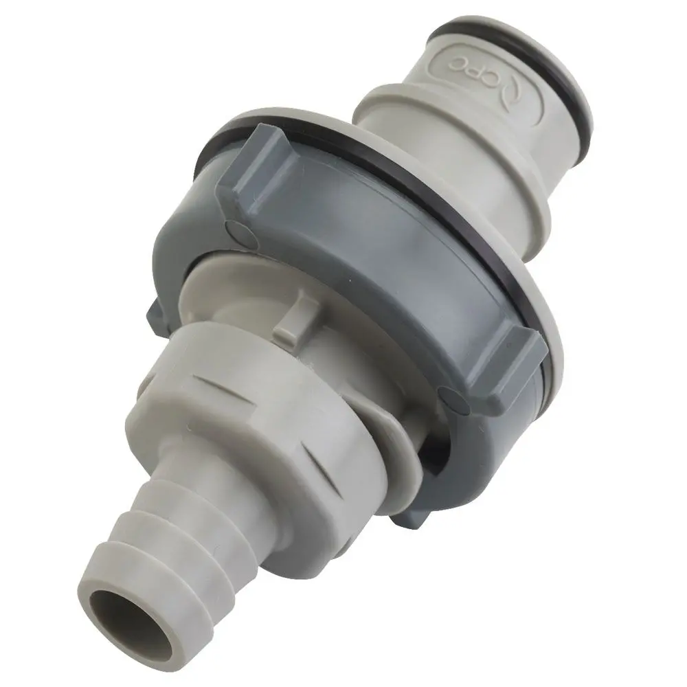 Hfc42812 Non-Valved Panel Mount Hose Barb Coupling Insert 1/2 Id Barb 1