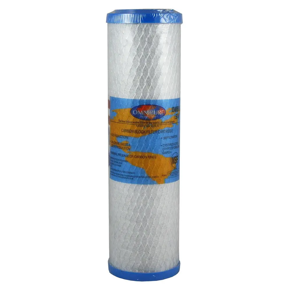 Omnipure Omb934-0.5 9-3/4" Coconut Shell Carbon 0.5Mic Block Filter 1