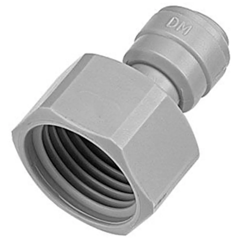 Dmfit Female Bspp Connector Cone Type - 3/8" Push-In X 3/8 Bsp(P) 1