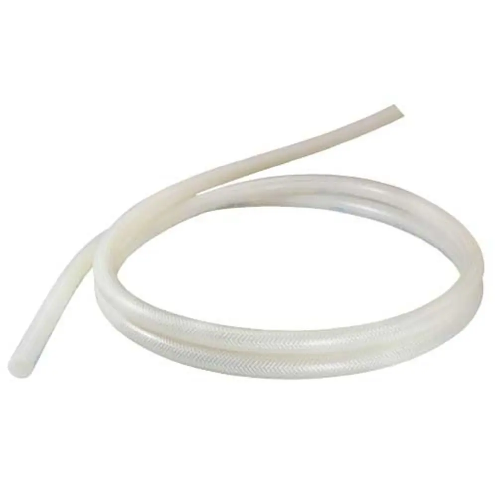 Silbrade Braid Reinforced Silicone Tubing 3/16 Id X .447 Od X 1' 1