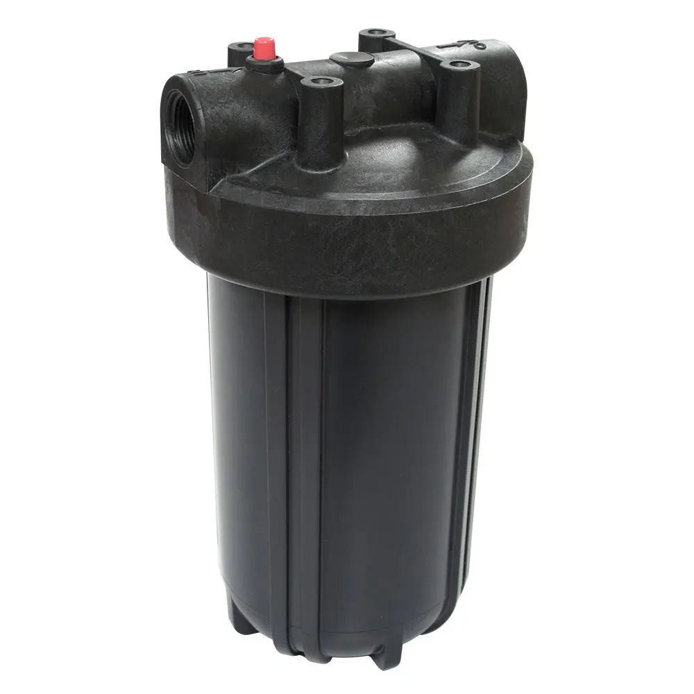 Watts Flowmatic 10" Full Flow Water Filter Housing Black/Black W/ Pr - 1" Fpt 1