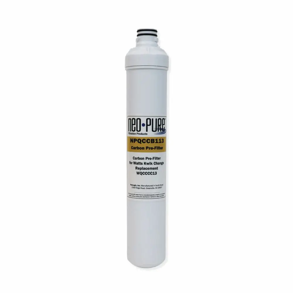 Neo-Pure Kwik Change 13" Carbon Block Pre-Filter Replacement For Watts Wqccc13 1